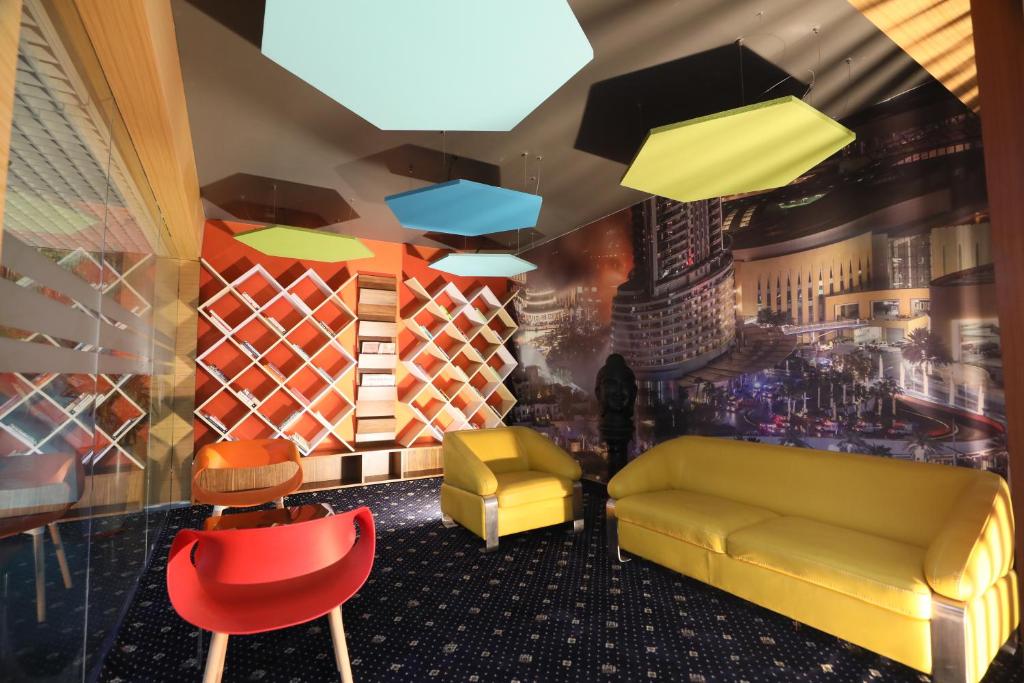 Posezení v ubytování Sky Suites