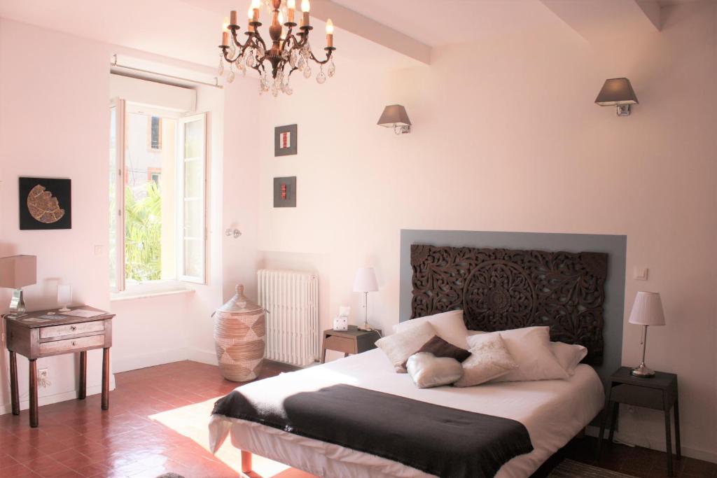 Postel nebo postele na pokoji v ubytování H2o Chambres d'Hôtes