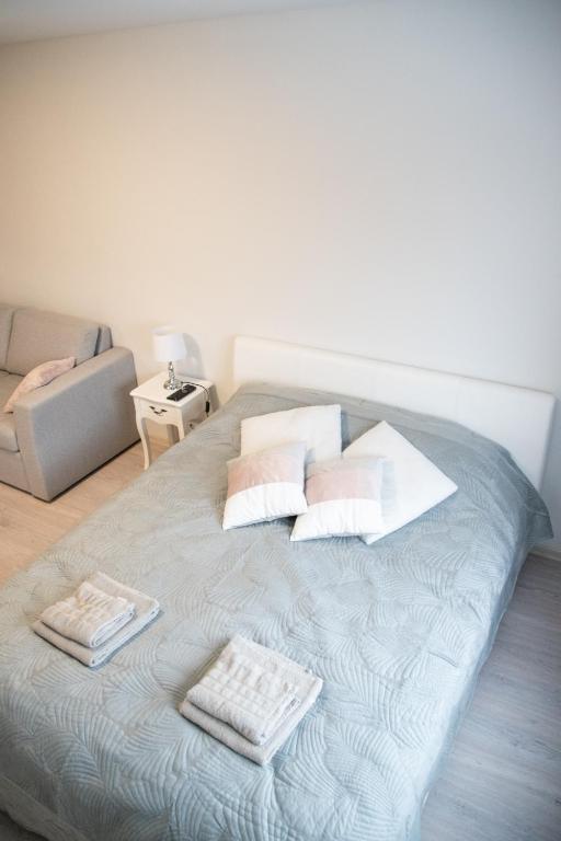 Postel nebo postele na pokoji v ubytování Mia Kiviõli Apartment