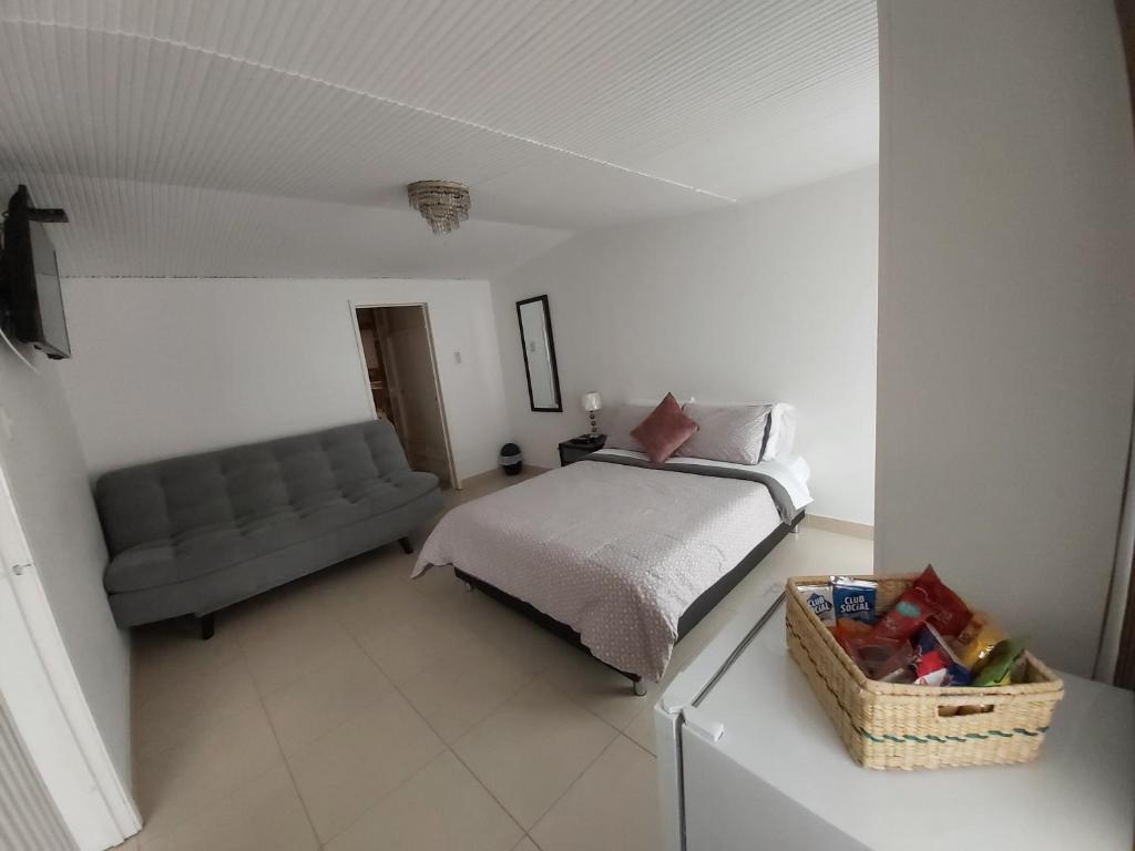 Postel nebo postele na pokoji v ubytování Casa Coffice