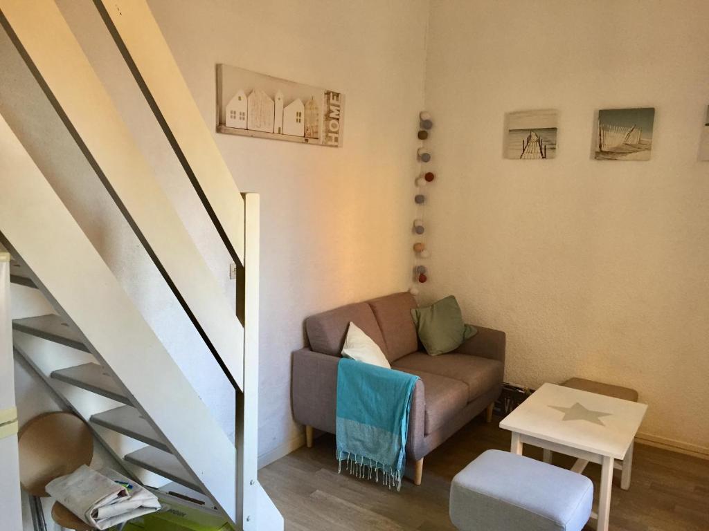 Posezení v ubytování T2 bis terrasse PORT LEUCATE