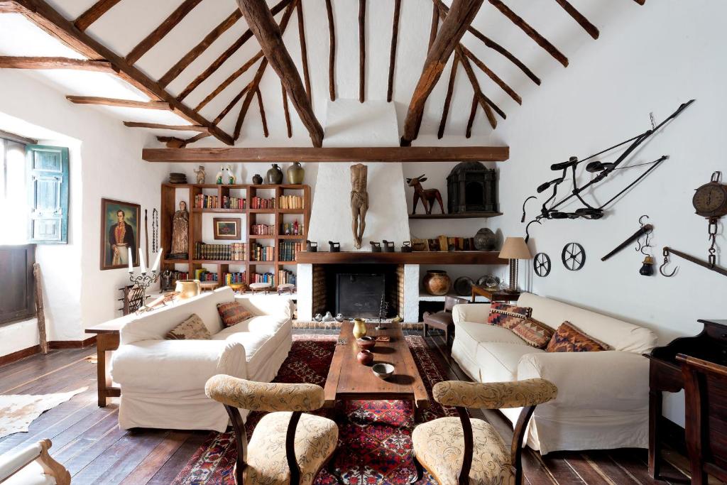 Posezení v ubytování Casa La Bisbal