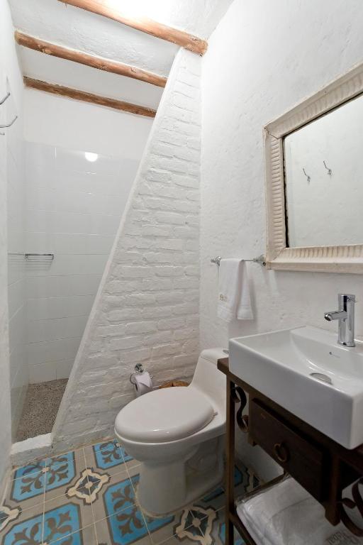 Koupelna v ubytování Casa La Bisbal