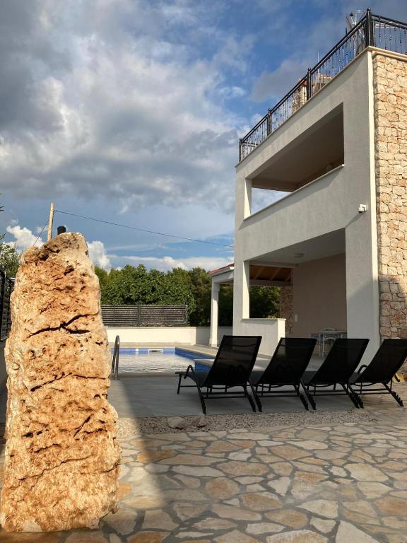 Balkón nebo terasa v ubytování Villa Iva