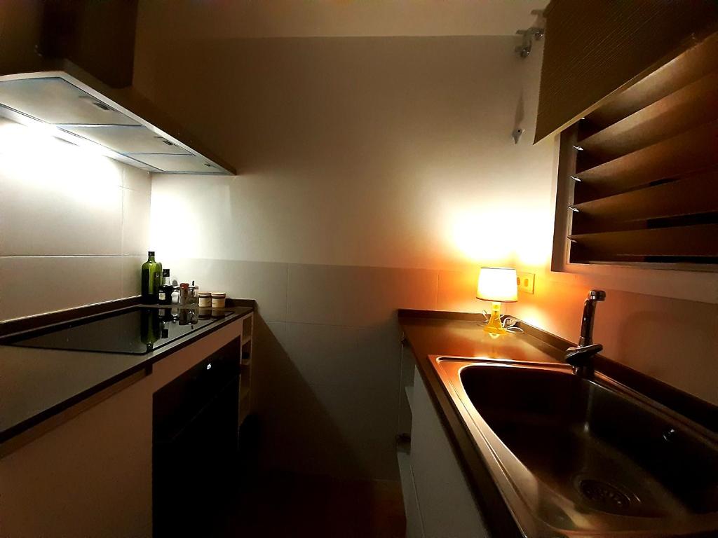 Kuchyň nebo kuchyňský kout v ubytování Roc de San Cayetano 14B