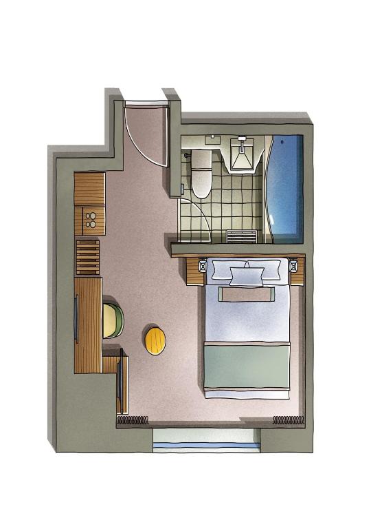 JRタワーホテル日航札幌の見取り図または間取り図
