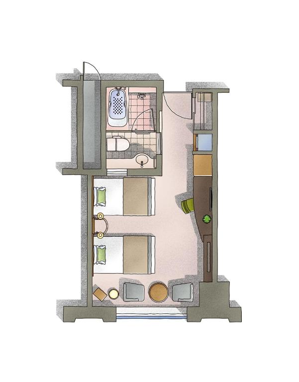 JRタワーホテル日航札幌の見取り図または間取り図