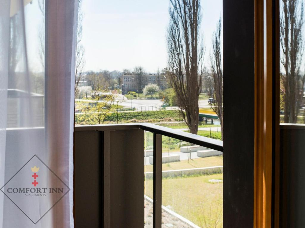 Balkón alebo terasa v ubytovaní COMFORT INN APARTMENTS - Gdansk, Sadowa