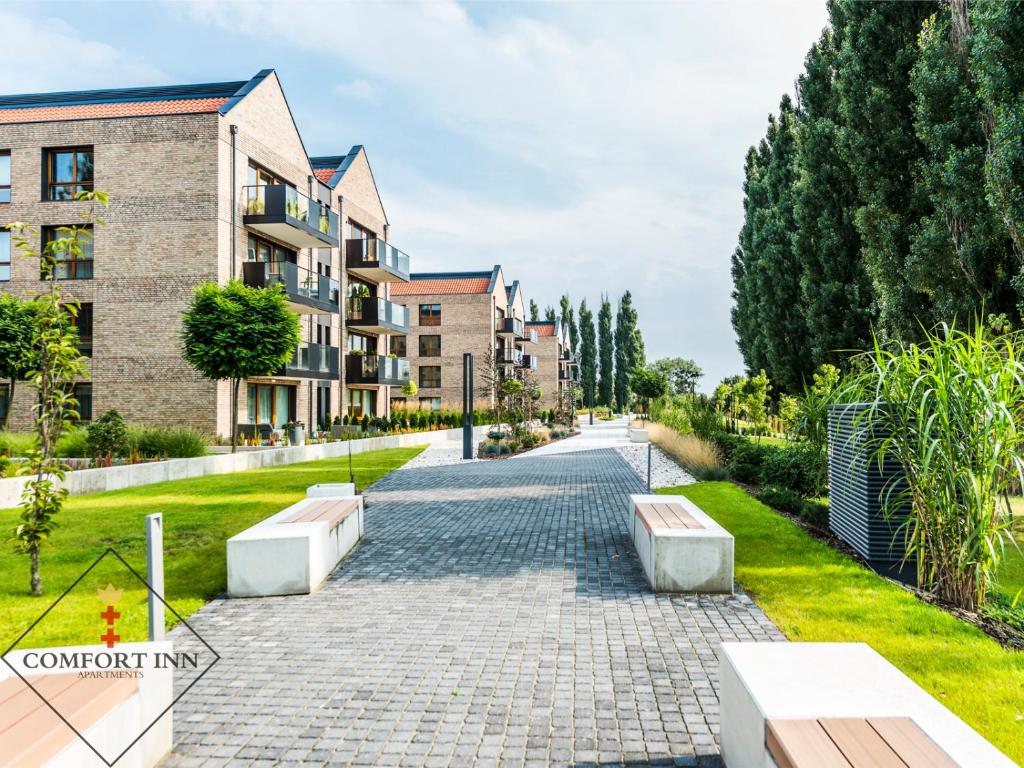Vonkajšia záhrada v ubytovaní COMFORT INN APARTMENTS - Gdansk, Sadowa