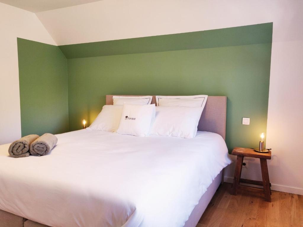 Postel nebo postele na pokoji v ubytování forrest - Holiday Home - Vakantiewoning