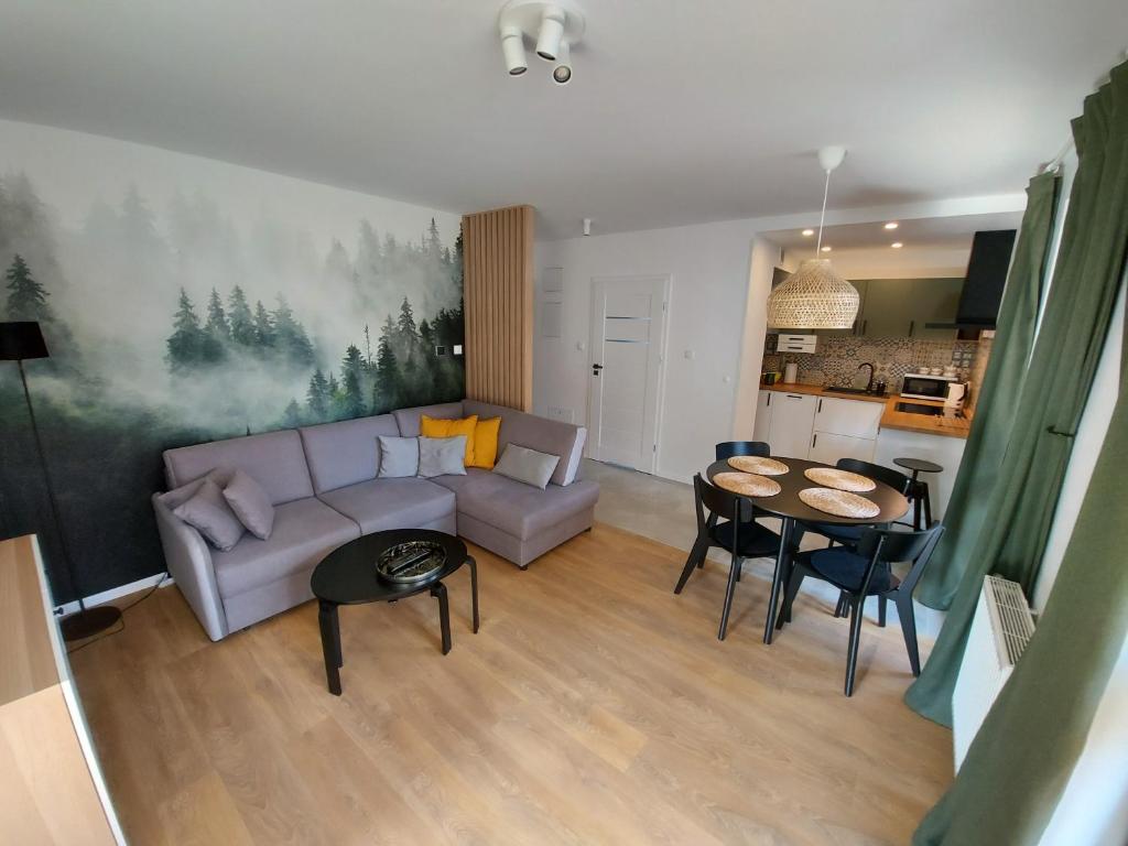 Posedenie v ubytovaní Apartament Zielony