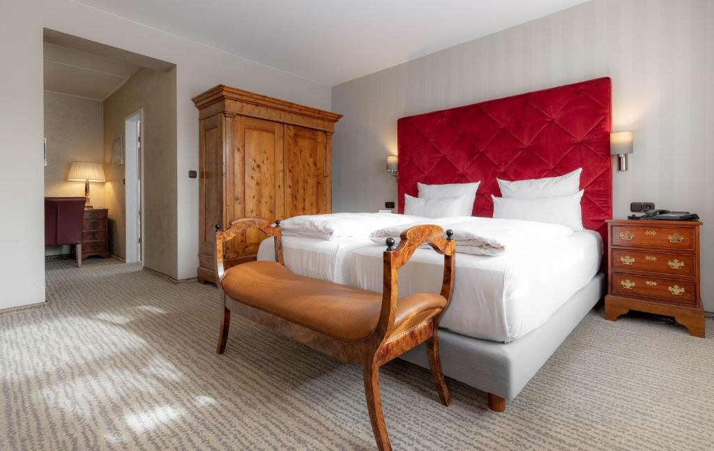 Postel nebo postele na pokoji v ubytování Hotel Engel