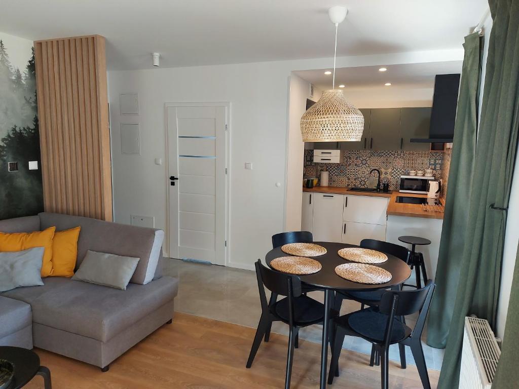 Kuchyňa alebo kuchynka v ubytovaní Apartament Zielony