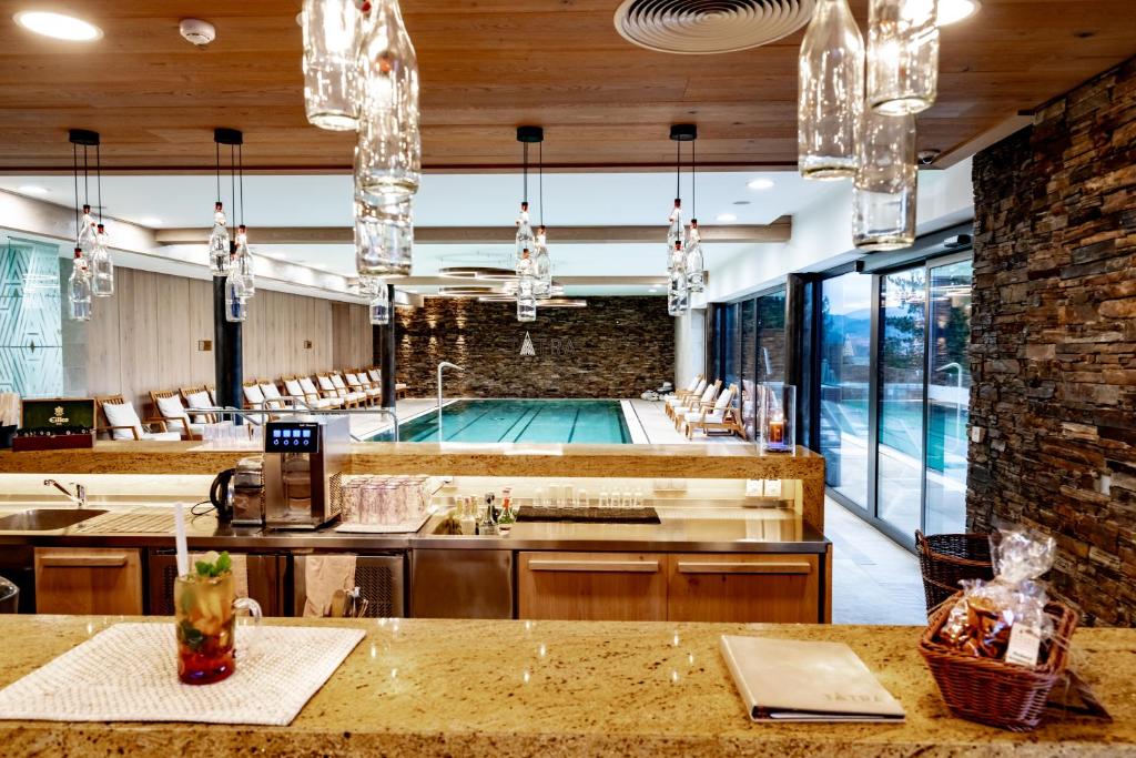 Bazén v ubytování Grandhotel Tatra nebo v jeho okolí