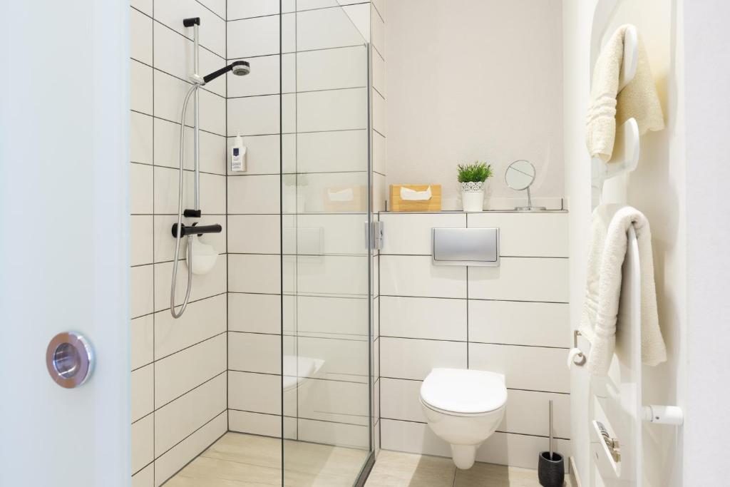 Koupelna v ubytování Hotel Alte Mühle