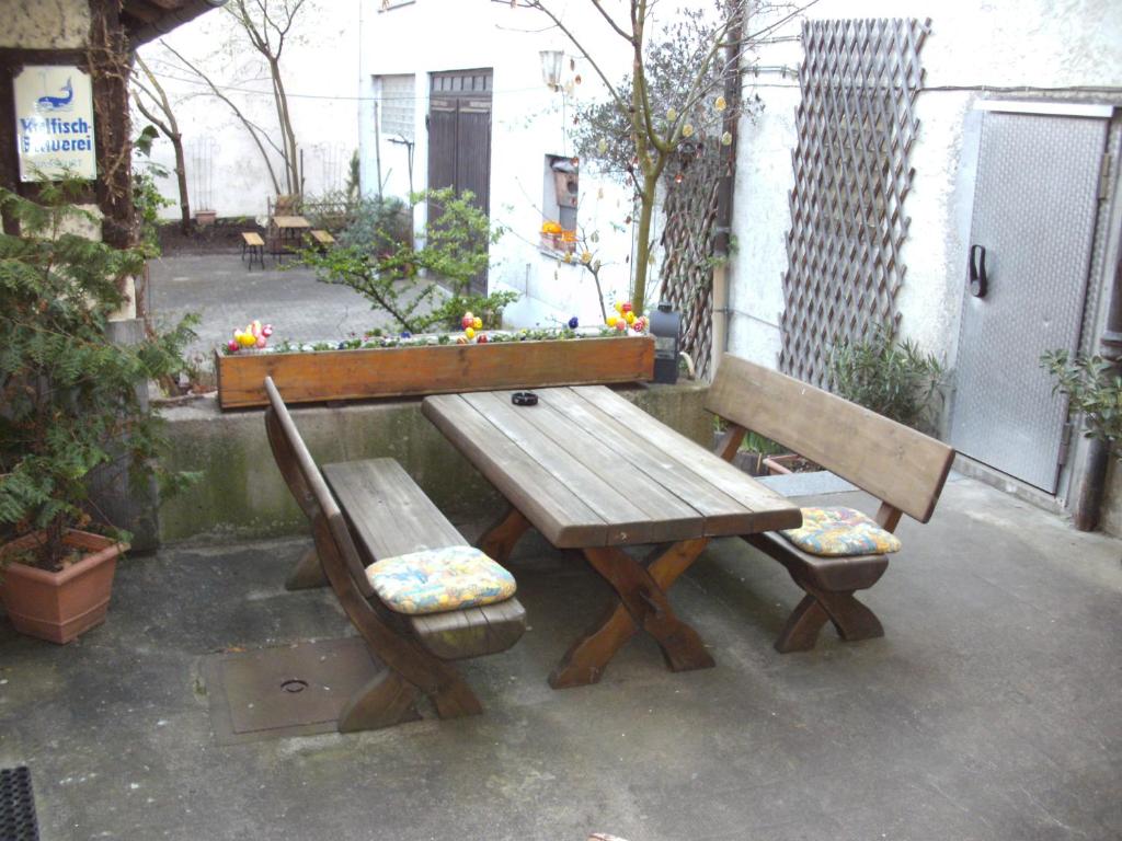 Patio nebo venkovní prostory v ubytování Hotel Walfisch