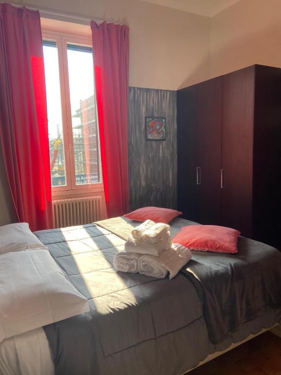 Postel nebo postele na pokoji v ubytování ALBERGO 900Strati