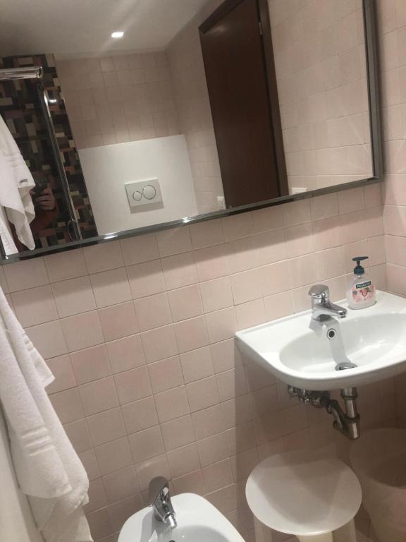 Koupelna v ubytování Hotel ai do Mori