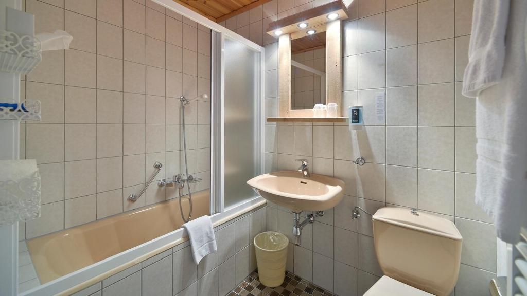 Koupelna v ubytování Le Chamois