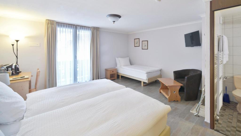 Postel nebo postele na pokoji v ubytování Le Chamois