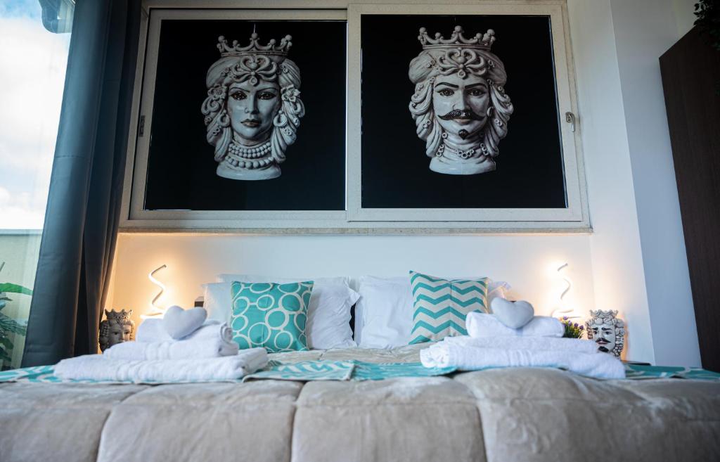 Posteľ alebo postele v izbe v ubytovaní Il Moro - Agrigento Rooms