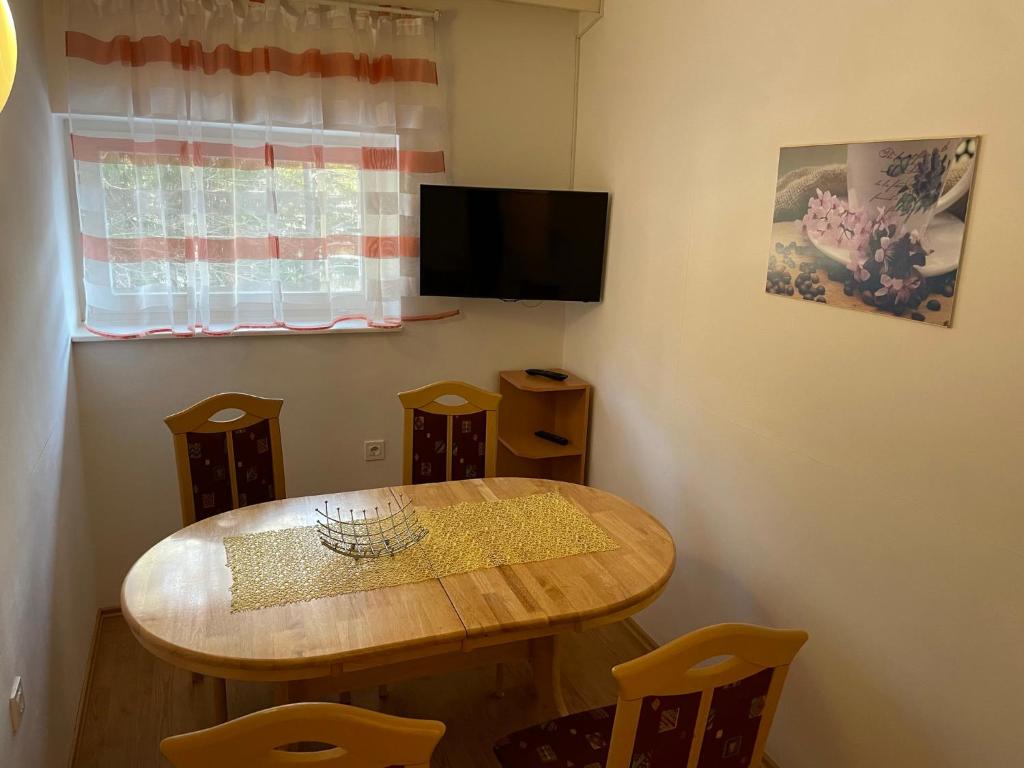 TV a/nebo společenská místnost v ubytování Martinov dom