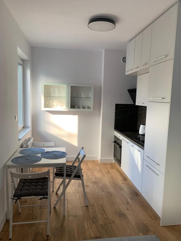Kuchyňa alebo kuchynka v ubytovaní Apartamenty Garbary 32 z klimatyzacja - air-conditioning