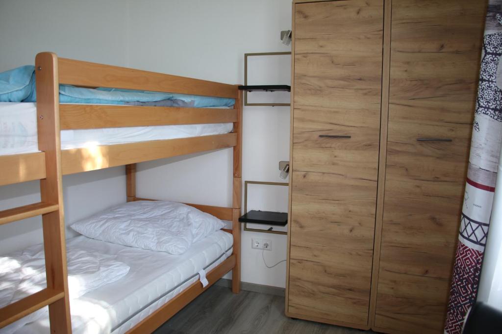 Postel nebo postele na pokoji v ubytování Ferienwohnung Palme