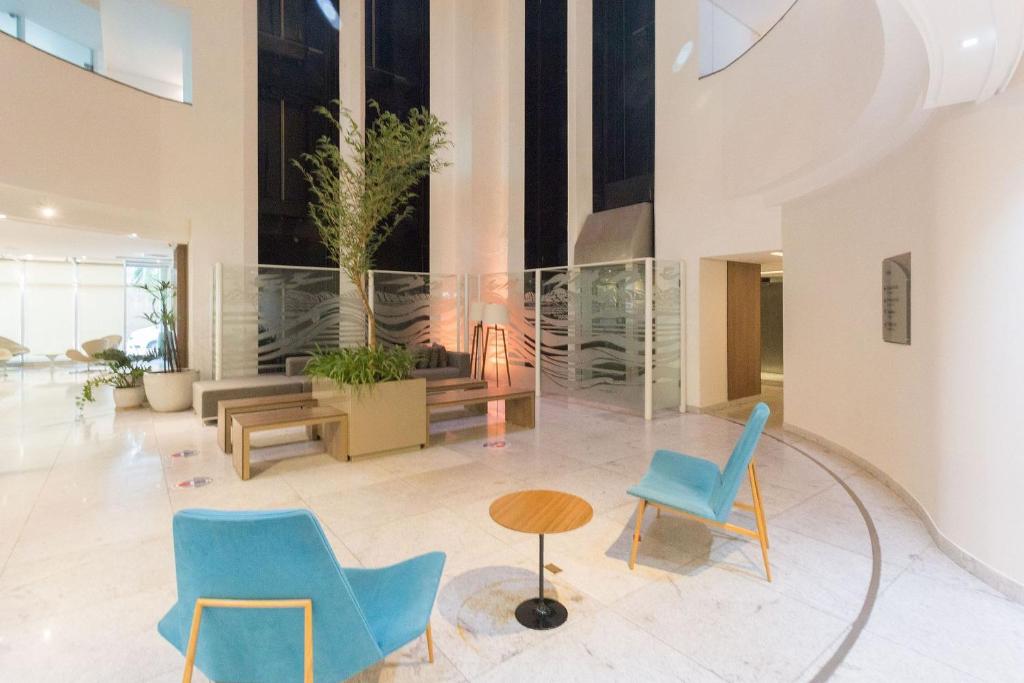  Confortável flat no Hotel Radisson com Café da Manhã