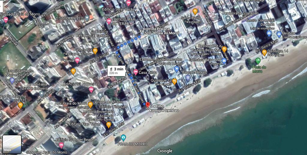  Apartamento a 200m da Praia do Morro