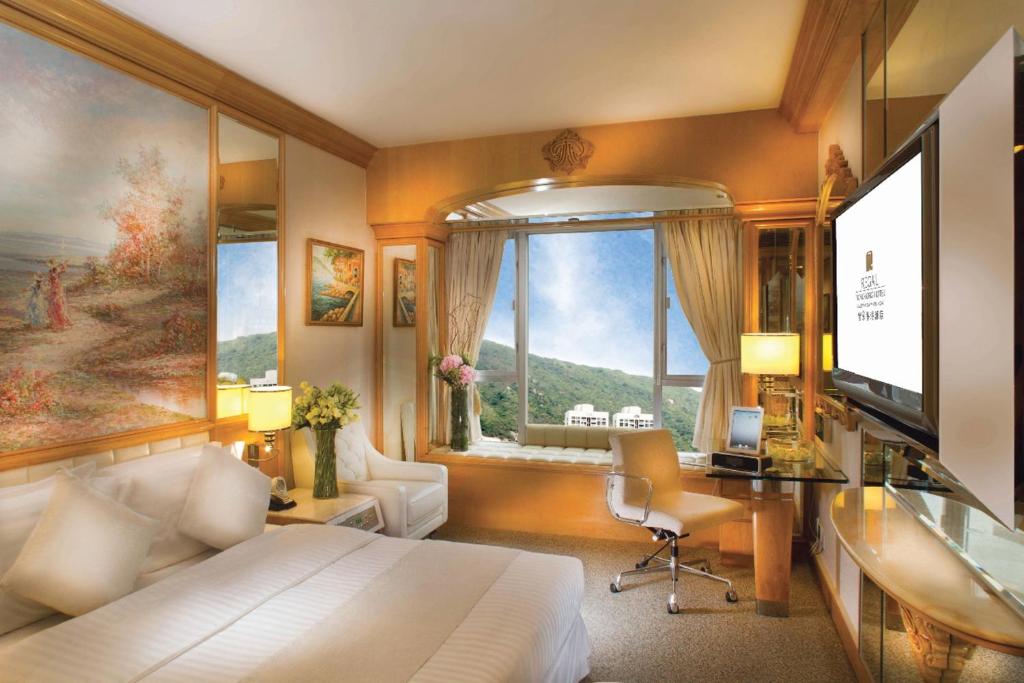 Televiisor ja/või meelelahutuskeskus majutusasutuses Regal Hongkong Hotel