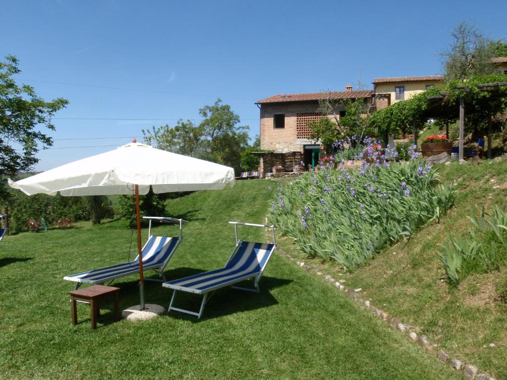 A garden outside Agriturismo & Winery Il Bacio