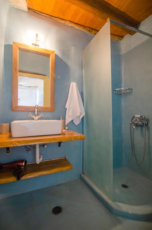 Koupelna v ubytování Dimitrakis Guesthouse