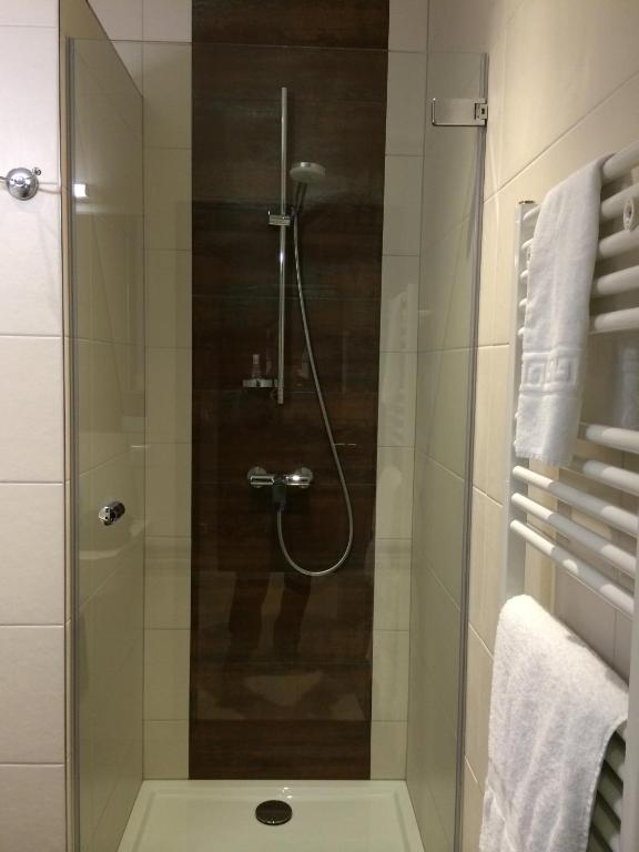 Koupelna v ubytování Hotel Pax