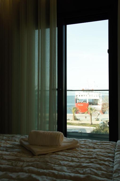 Postel nebo postele na pokoji v ubytování Hotel Medusa