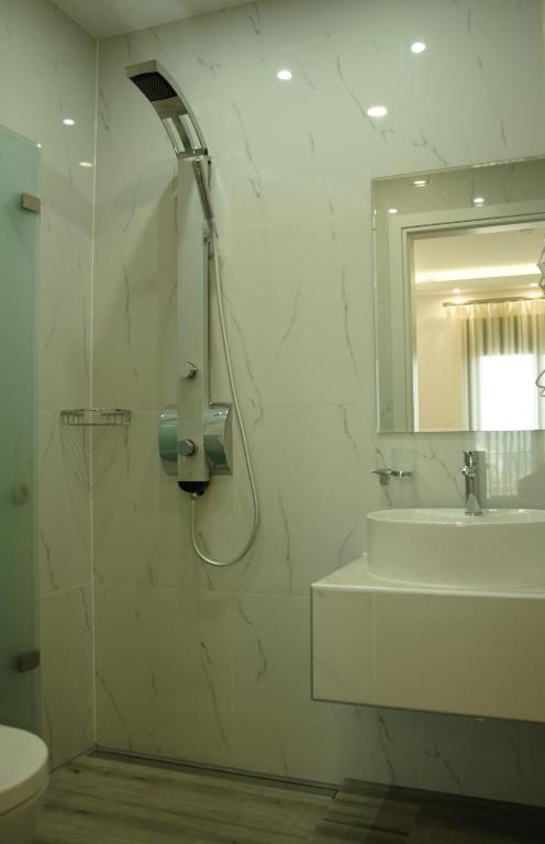 Koupelna v ubytování Hotel Medusa
