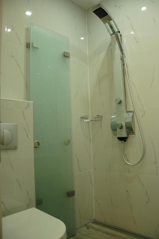 Koupelna v ubytování Hotel Medusa