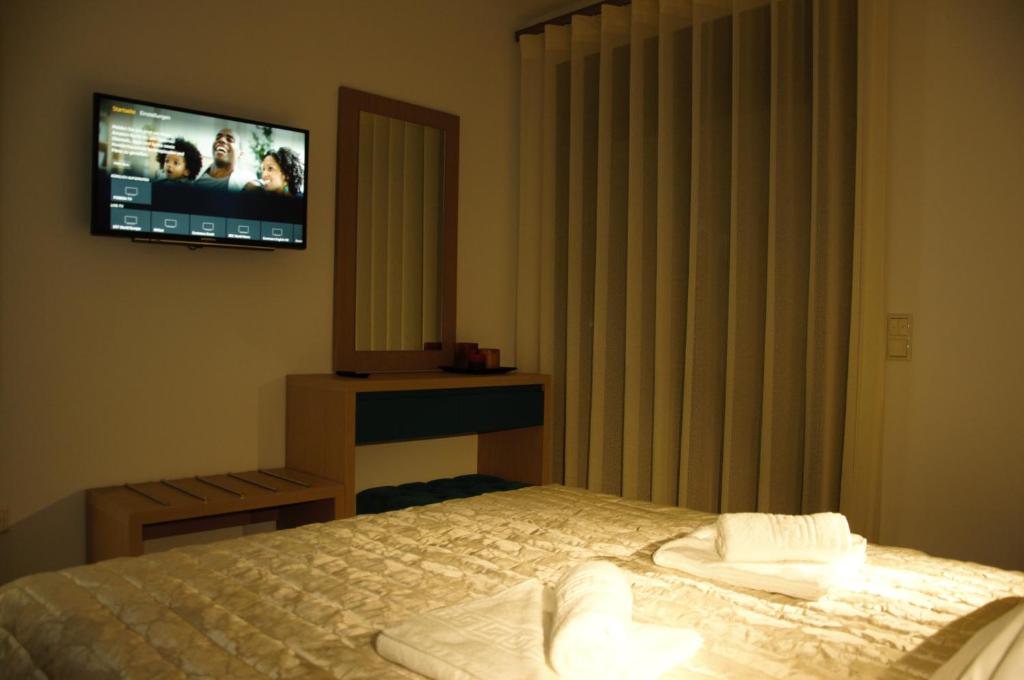 TV a/nebo společenská místnost v ubytování Hotel Medusa