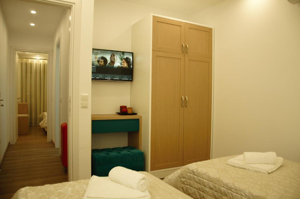 Postel nebo postele na pokoji v ubytování Hotel Medusa