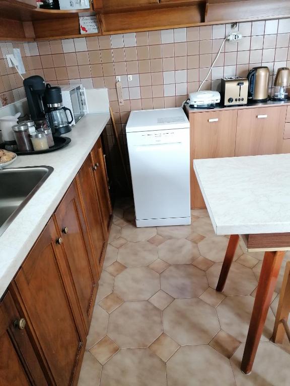 Kuchyň nebo kuchyňský kout v ubytování Iliahtida