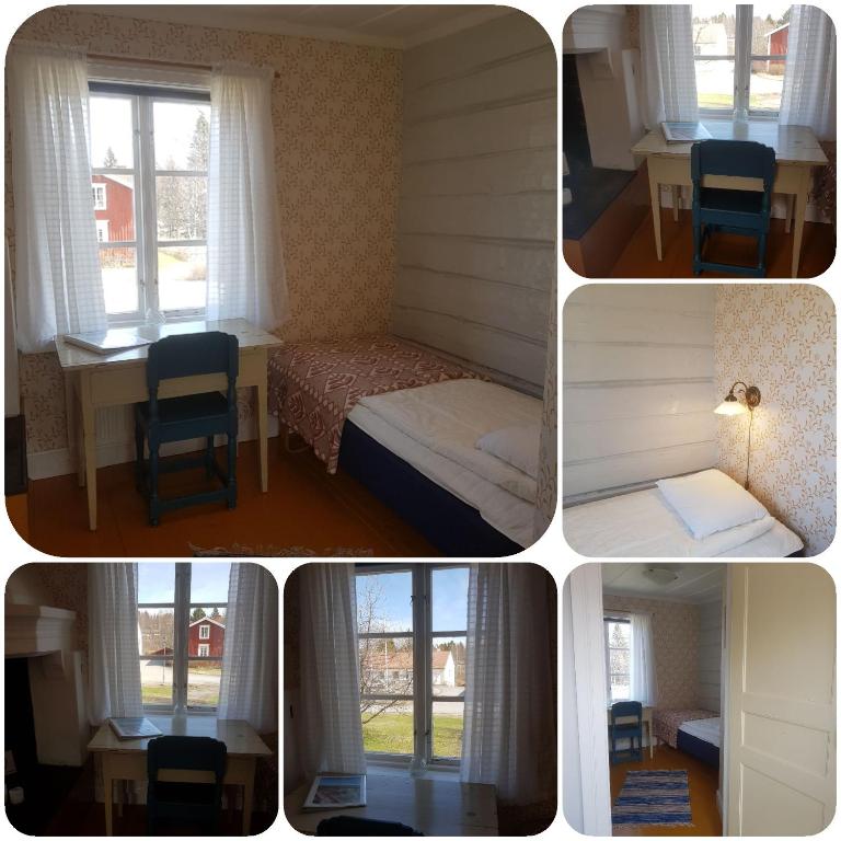 Postel nebo postele na pokoji v ubytování Lövånger Kyrkstad