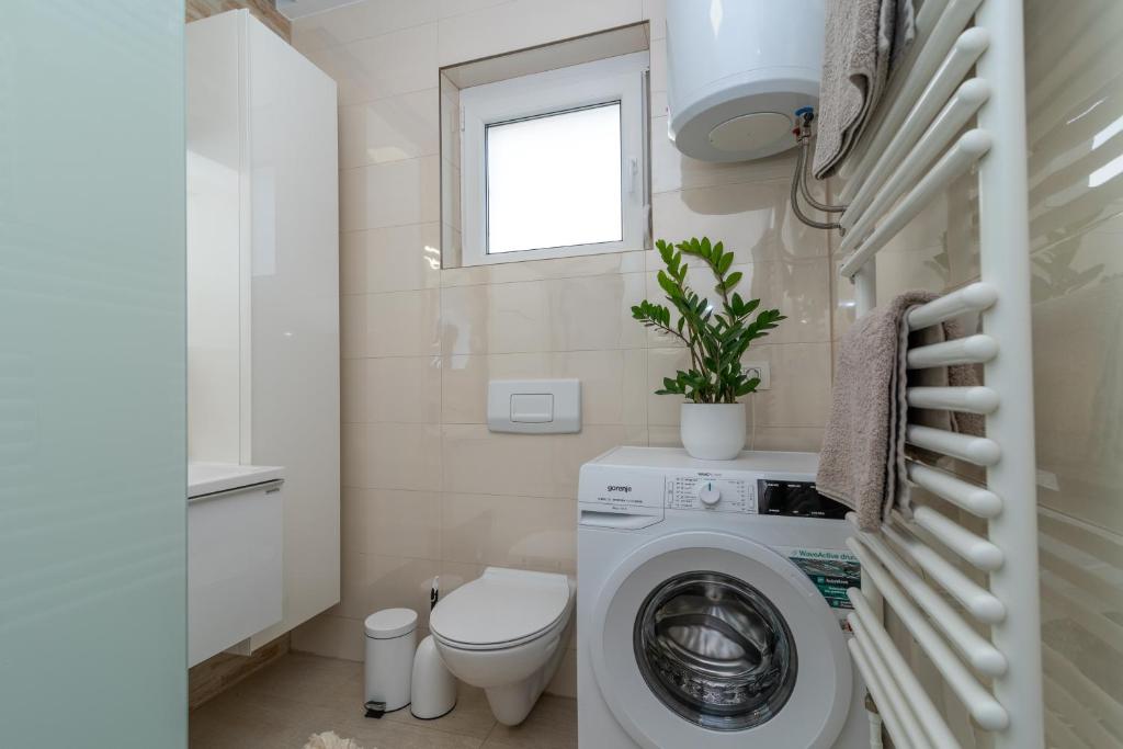 Kúpeľňa v ubytovaní Apartman Tragos