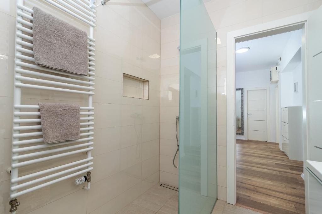 Kúpeľňa v ubytovaní Apartman Tragos