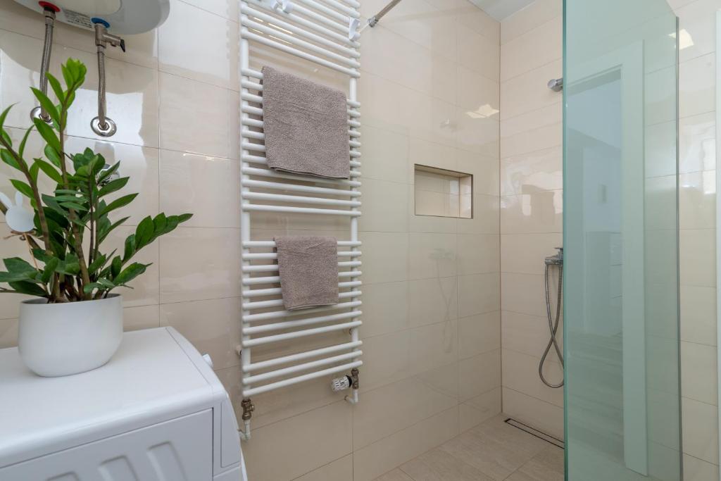 Kúpeľňa v ubytovaní Apartman Tragos