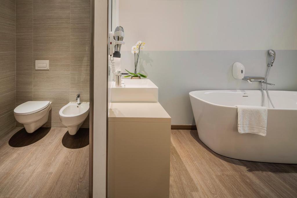 Koupelna v ubytování Fasthotel Linate
