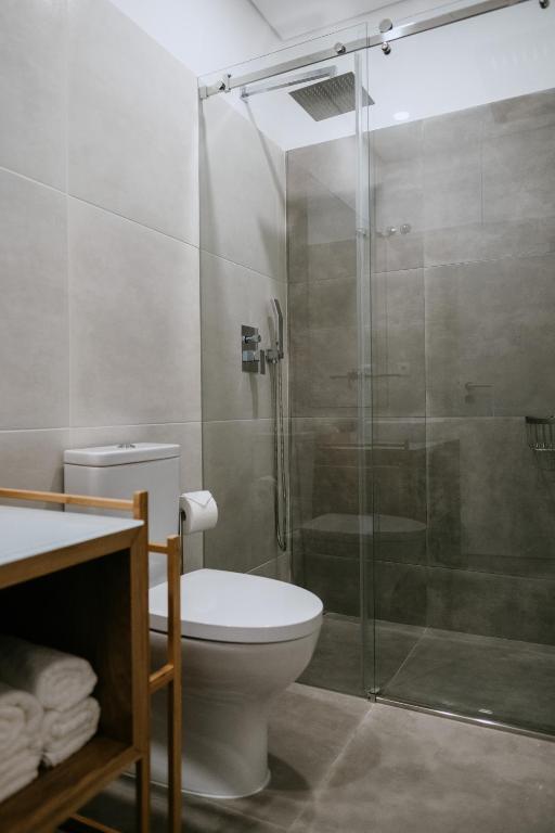 Um banheiro em Villa Teresa apartamentos
