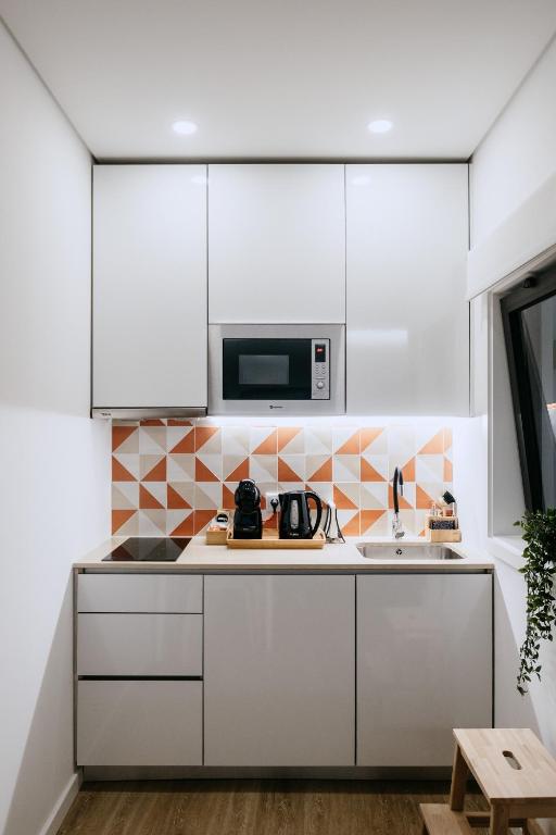 A cozinha ou cozinha compacta de Villa Teresa apartamentos