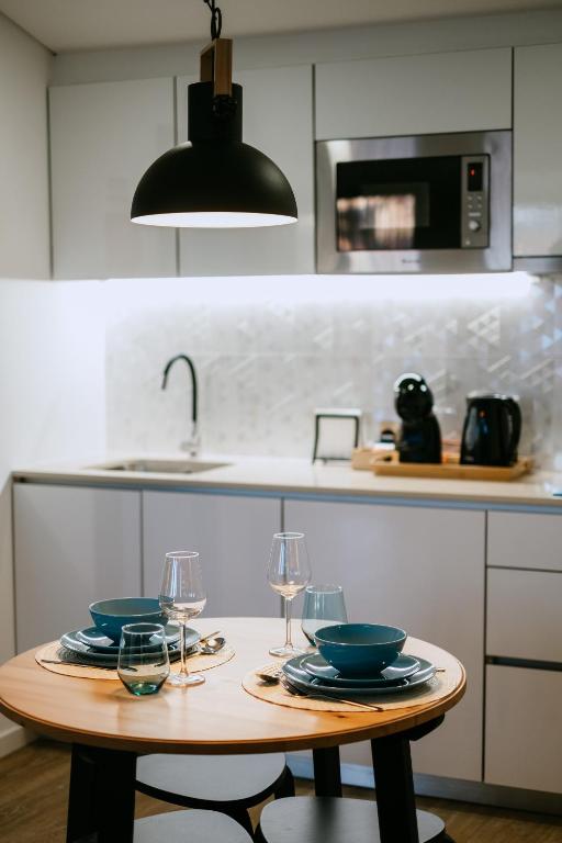 A cozinha ou cozinha compacta de Villa Teresa apartamentos