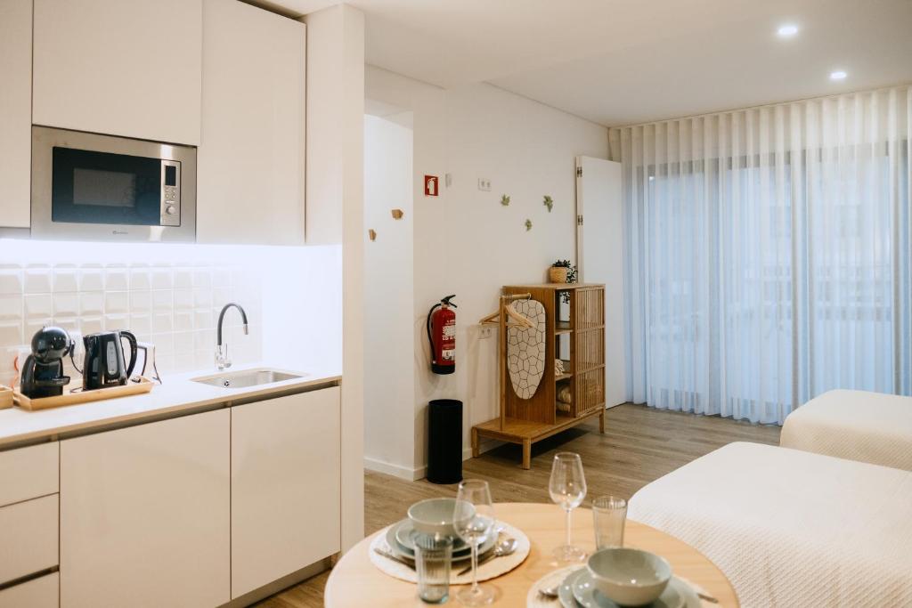 A cozinha ou cozinha compacta de Villa Teresa apartamentos