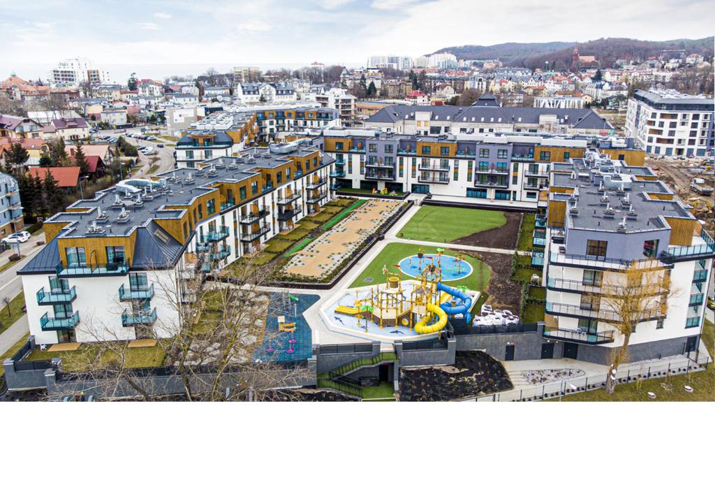 Výhľad na mesto Międzyzdroje alebo výhľad na mesto priamo z apartmánu